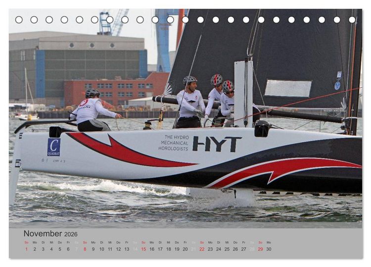 Produktbild: High Speed Katamarane - Schwebend ans Limit (Tischkalender 2026 DIN A5 quer), CALVENDO Monatskalender