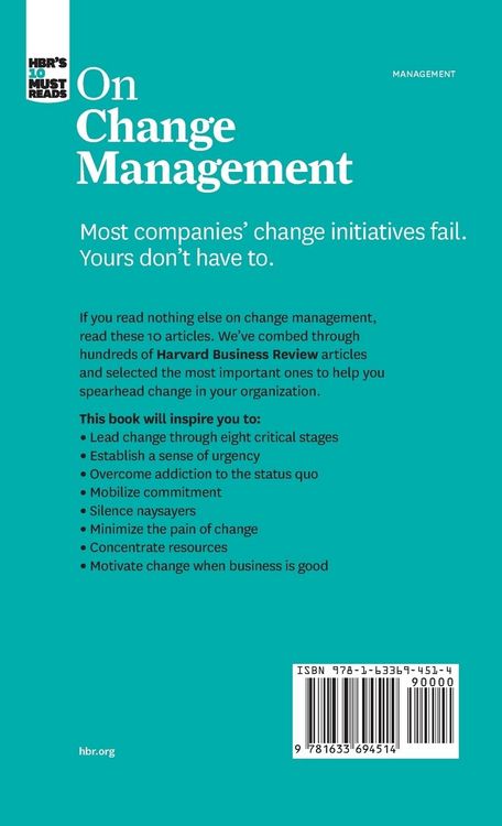 Produktbild: HBR's 10 Must Reads on Change Management (including featured article "Leading Change," by John P. Kotter)