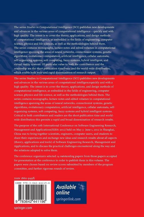 Produktbild: Software Engineering Research, Management and Applications 2012