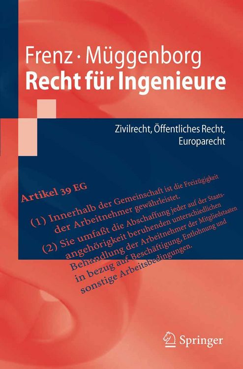 Produktbild: Recht f&uuml;r Ingenieure