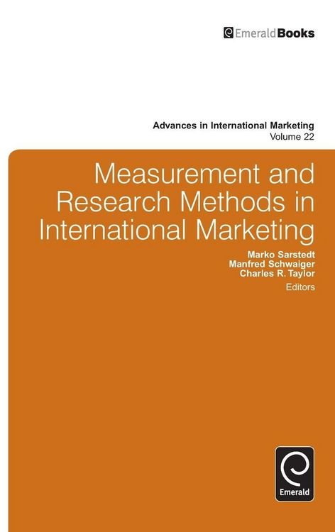 Produktbild: Measurement and Research Methods in International Marketing