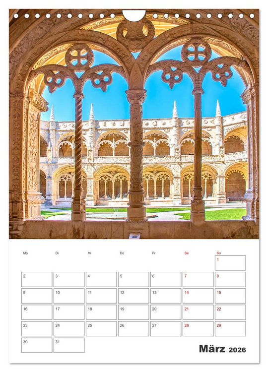 Produktbild: Lissabon - ein Traumreiseziel (Wandkalender 2026 DIN A4 hoch), CALVENDO Monatskalender