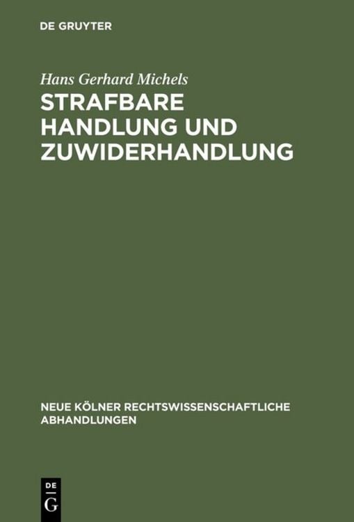 Produktbild: Strafbare Handlung und Zuwiderhandlung