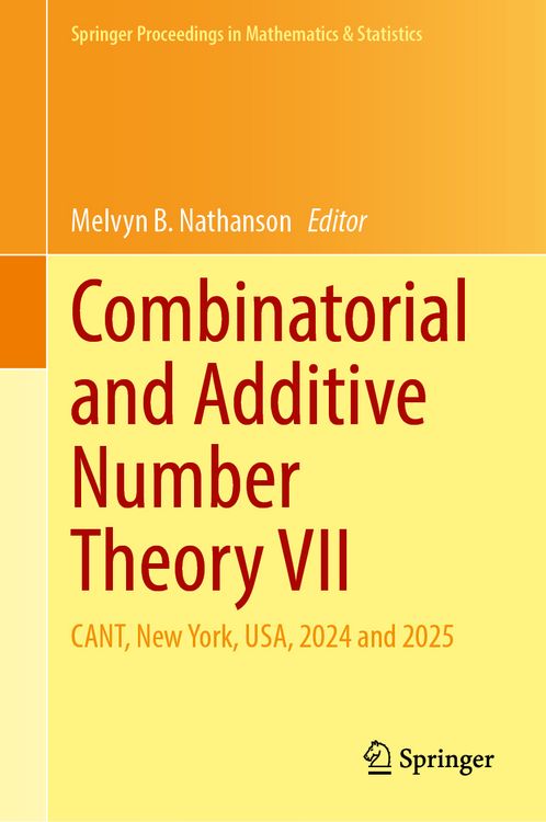 Produktbild: Combinatorial and Additive Number Theory VII