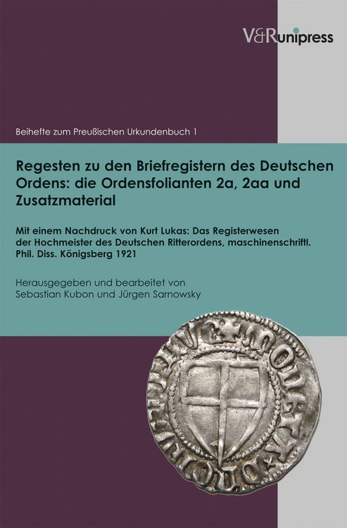 Produktbild: Regesten zu den Briefregistern des Deutschen Ordens: die Ordensfolianten 2a, 2aa und Zusatzmaterial