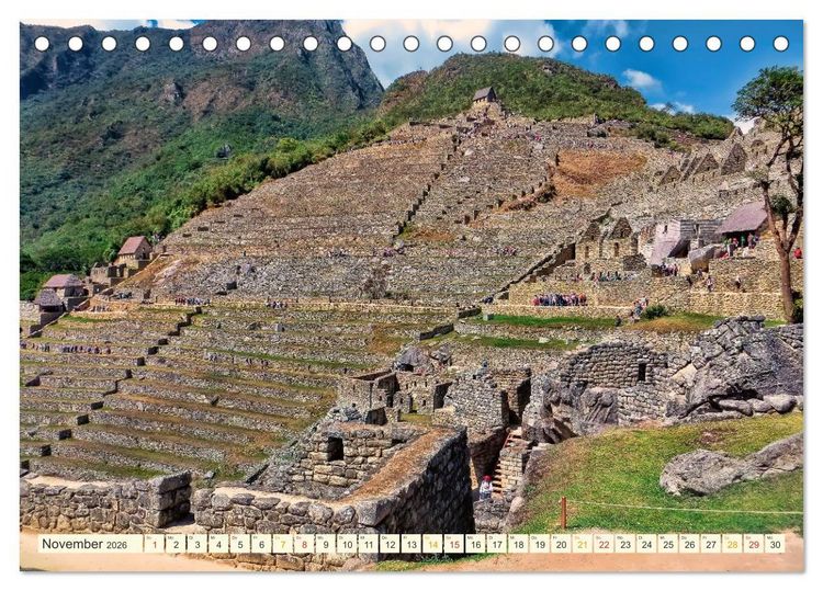Produktbild: Machu Picchu - Stadt der Inka (Tischkalender 2026 DIN A5 quer), CALVENDO Monatskalender