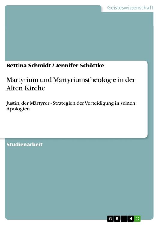 Produktbild: Martyrium und Martyriumstheologie in der Alten Kirche