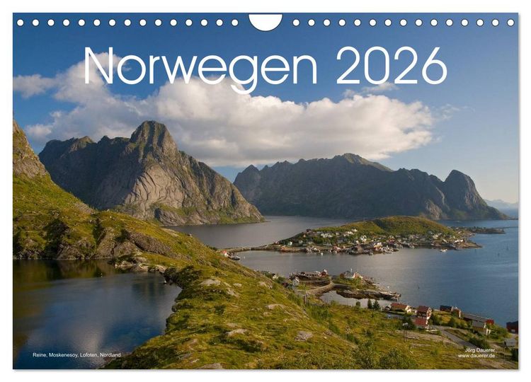 Produktbild: Norwegen (Wandkalender 2026 DIN A4 quer), CALVENDO Monatskalender