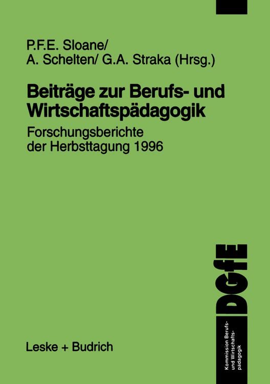 Produktbild: Beitr&auml;ge zur Berufs- und Wirtschaftsp&auml;dagogik