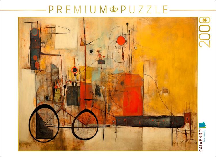 Produktbild: CALVENDO Puzzle Eine kleine Radtour durch die Stadt | 2000 Teile Lege-Gr&ouml;&szlig;e 90x67cm Foto-Puzzle f&uuml;r gl&uuml;ckliche Stunden