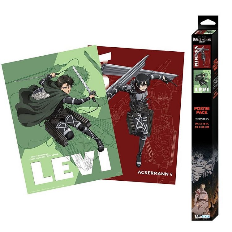 Produktbild: ATTACK ON TITAN Set 2 Chibi Posters - Set 1 (52x38)