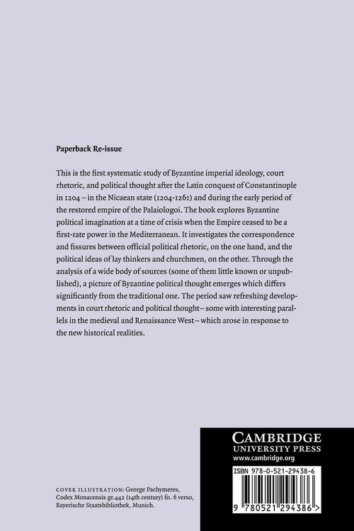 Produktbild: Imperial Ideology and Political Thought in Byzantium, 1204 1330