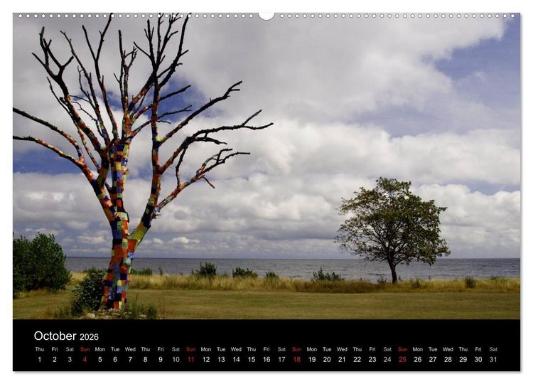 Produktbild: Bornholm - Denmark (High Quality Premium Wall Calendar 2026 DIN A2 landscape),CALVENDO 12 Month Wall Calendar