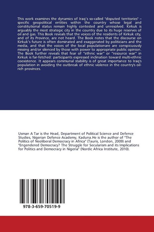 Produktbild: Iraq's Disputed Territories and the Kirkuk Question