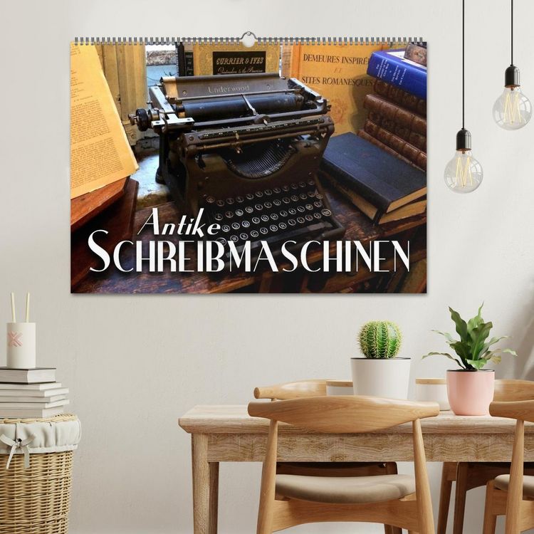 Produktbild: Antike Schreibmaschinen (Wandkalender 2026 DIN A2 quer), CALVENDO Monatskalender