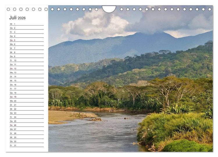 Produktbild: Costa Rica - Natur Pur (Wandkalender 2026 DIN A4 quer), CALVENDO Monatskalender