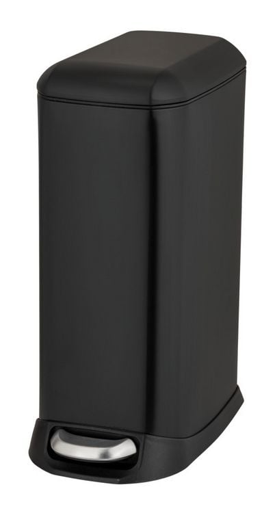 Produktbild: Treteimer Mod. Design 20 L, Easy-Close, Schwarz, mit herausnehmbarem Einsatz