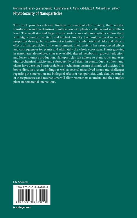 Produktbild: Phytotoxicity of Nanoparticles