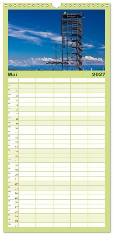 Produktbild: Familienplaner 2027 - Friedrichshafen am Bodensee mit 5 Spalten (Wandkalender, 21 x 45 cm) CALVENDO