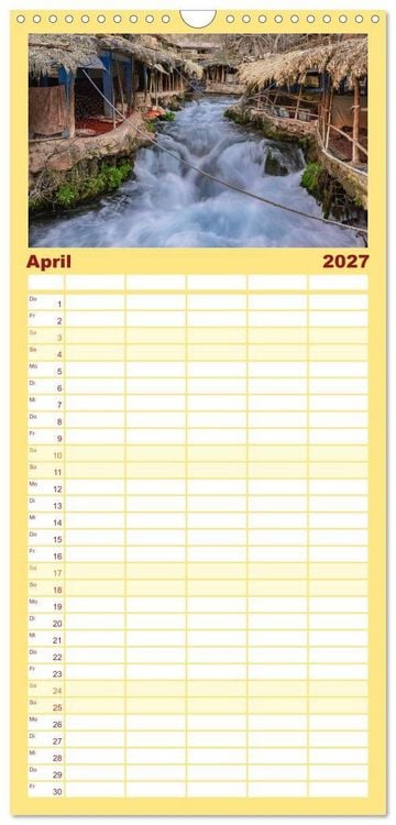 Produktbild: Familienplaner 2027 - Marokko, ein lebendiges Mosaik voller Farben. mit 5 Spalten (Wandkalender, 21 x 45 cm) CALVENDO
