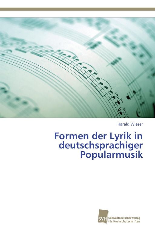 Produktbild: Formen der Lyrik in deutschsprachiger Popularmusik