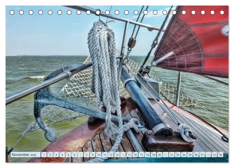 Produktbild: Segelyacht - Freiheit und Abenteuer (Tischkalender 2026 DIN A5 quer), CALVENDO Monatskalender