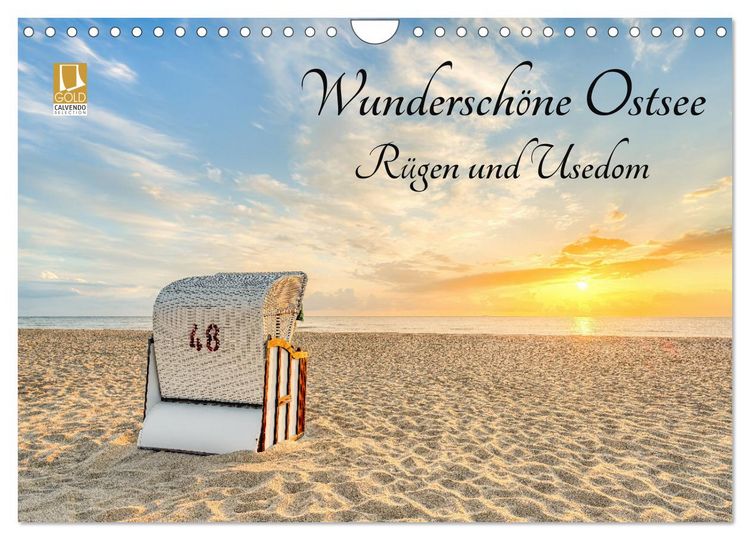 Produktbild: Wundersch&ouml;ne Ostsee R&uuml;gen und Usedom (Wandkalender 2026 DIN A4 quer), CALVENDO Monatskalender