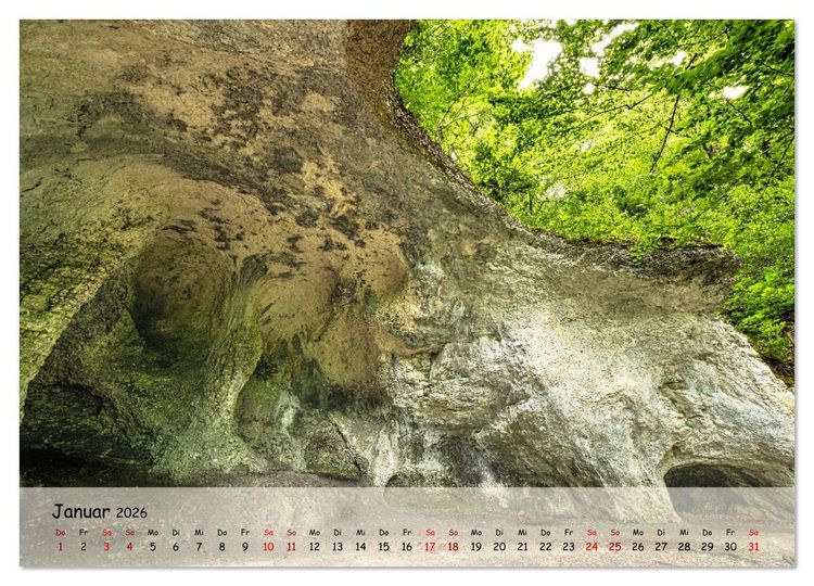 Produktbild: Im Donautal zwischen Beuron und Sigmaringen (Wandkalender 2026 DIN A2 quer), CALVENDO Monatskalender