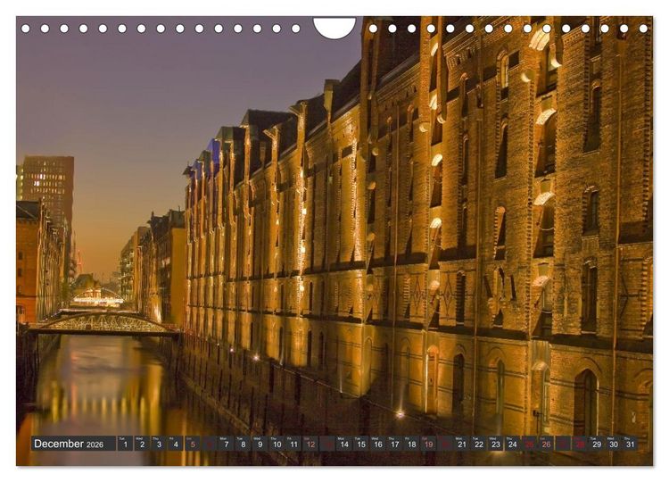 Produktbild: Hamburg.Discover northern Germany&rsquo;s cosmopolitan city (Wall Calendar 2026 DIN A4 landscape), CALVENDO 12 Month Wall Calendar