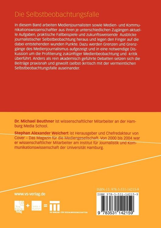 Produktbild: Die Selbstbeobachtungsfalle