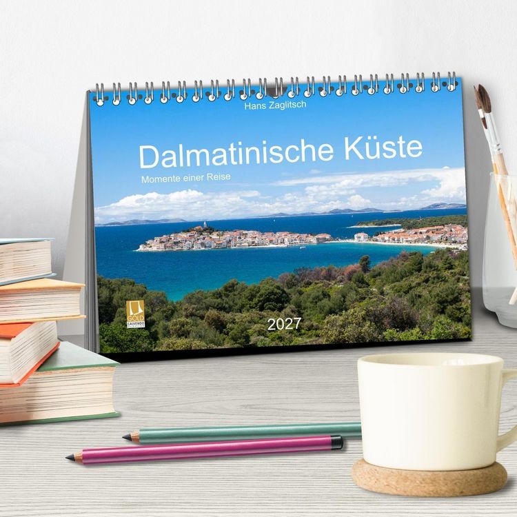 Produktbild: Dalamtinische K&uuml;ste - Momente einer Reise (Tischkalender 2027 DIN A5 quer), CALVENDO Monatskalender