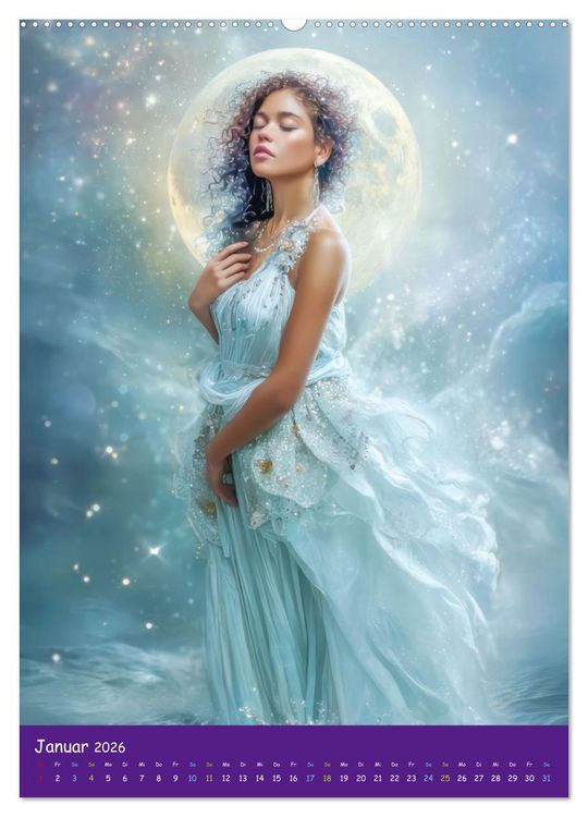 Produktbild: Sph&auml;ren der Fantasie - Wunderreiche Welten (Wandkalender 2026 DIN A2 hoch), CALVENDO Monatskalender