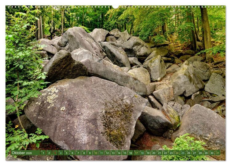 Produktbild: Das Felsenmeer - Natur pur im Odenwald (hochwertiger Premium Wandkalender 2026 DIN A2 quer), Kunstdruck in Hochglanz
