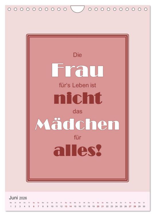 Produktbild: Was Mann &uuml;ber Frau wissen sollte und umgekehrt ... (Wandkalender 2026 DIN A4 hoch), CALVENDO Monatskalender