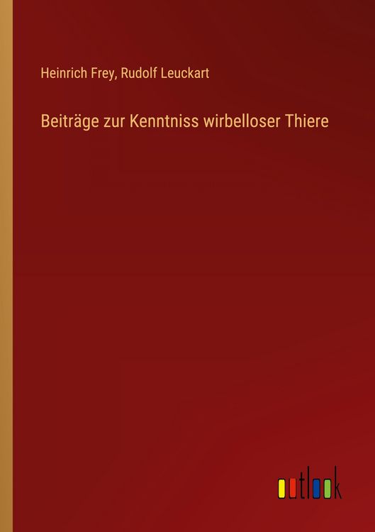 Produktbild: Beitr&auml;ge zur Kenntniss wirbelloser Thiere