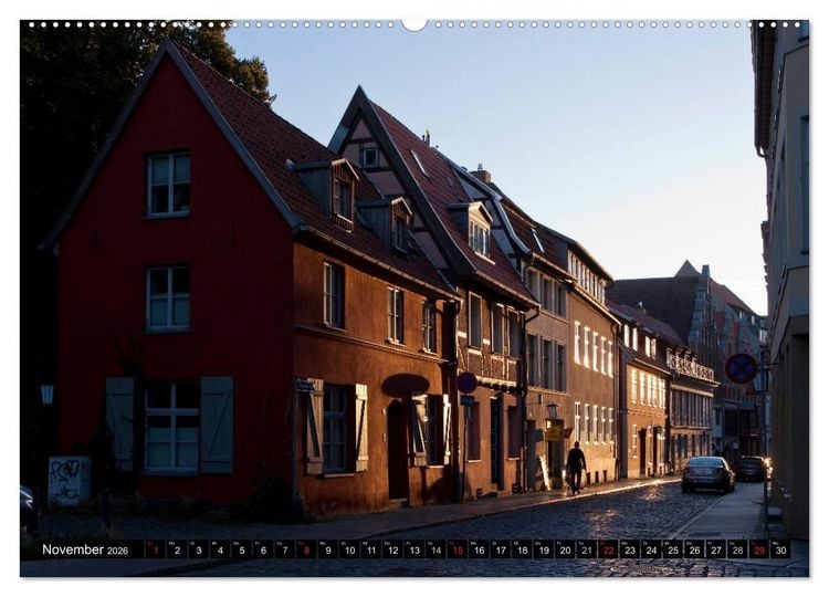 Produktbild: Stralsund F&Uuml;R NACHTSCHW&Auml;RMER (hochwertiger Premium Wandkalender 2026 DIN A2 quer), Kunstdruck in Hochglanz