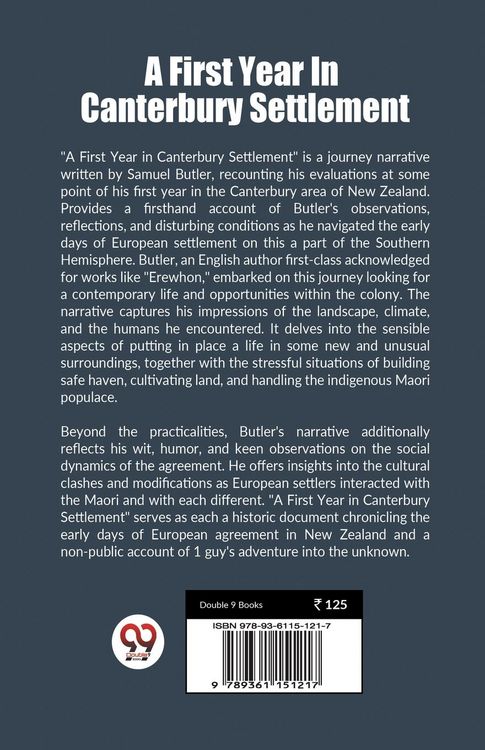 Produktbild: A First Year In Canterbury Settlement