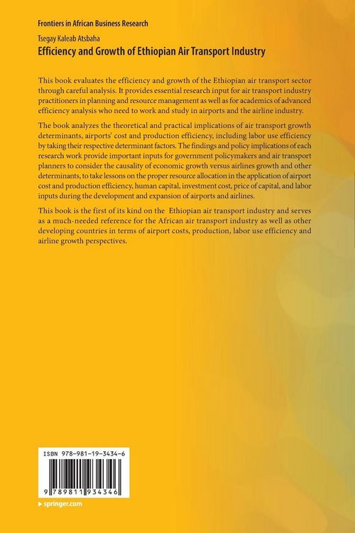Produktbild: Efficiency and Growth of Ethiopian Air Transport Industry
