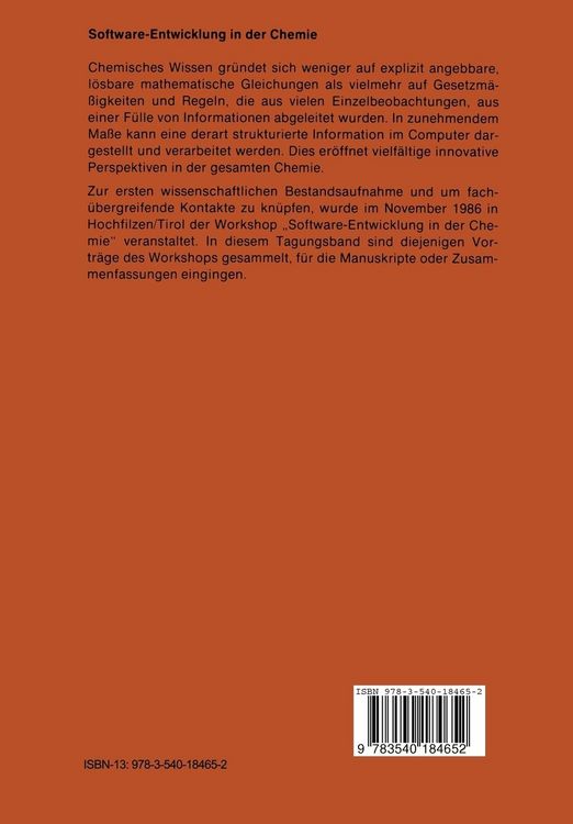 Produktbild: Software-Entwicklung in der Chemie 1