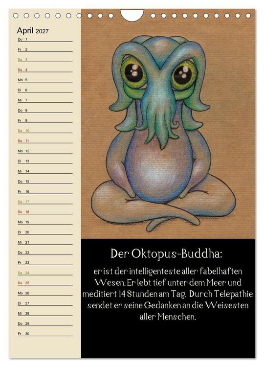 Produktbild: Fabelhafte Wesen / Geburtstagskalender (Wandkalender 2027 DIN A4 hoch), CALVENDO Monatskalender