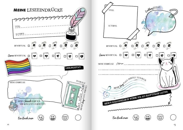 Produktbild: Mein Book Journal. Von der erfolgreichen Buchbloggerin @liberiarium