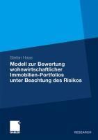 Produktbild: Modell zur Bewertung wohnwirtschaftlicher Immobilien-Portfolios unter Beachtung des Risikos