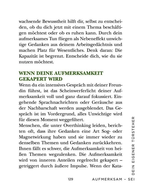Produktbild: Die 1-Minuten-Strategie gegen Overthinking