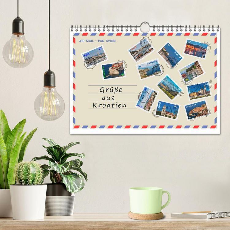 Produktbild: Gr&uuml;&szlig;e aus Kroatien (Wandkalender 2026 DIN A4 quer), CALVENDO Monatskalender