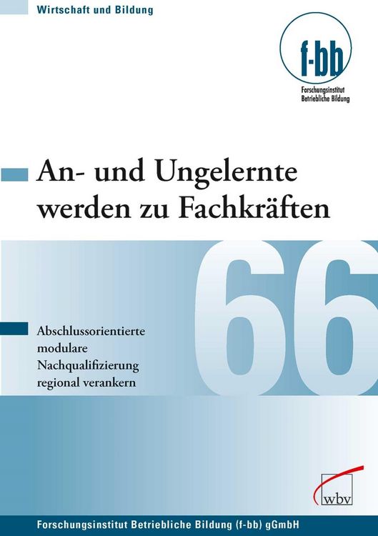 Produktbild: An- und Ungelernte werden zu Fachkr&auml;ften