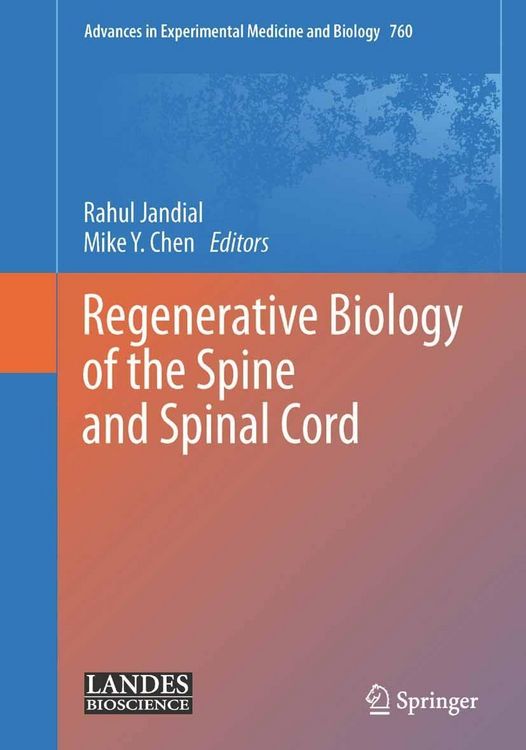 Produktbild: Regenerative Biology of the Spine and Spinal Cord
