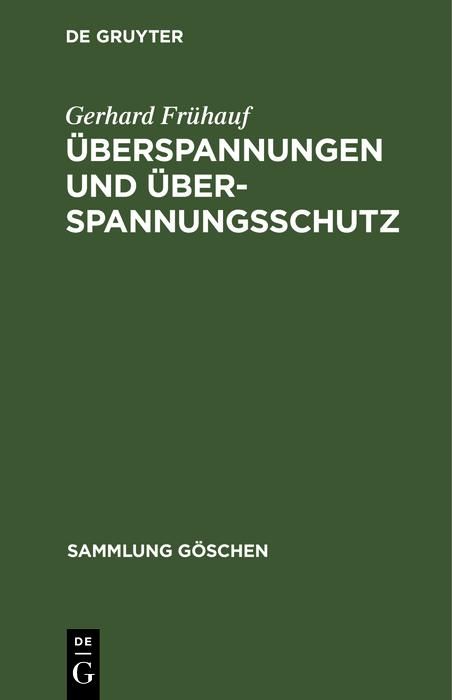 Produktbild: &Uuml;berspannungen und &Uuml;berspannungsschutz