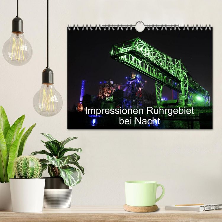 Produktbild: Impressionen Ruhrgebiet bei Nacht (Wandkalender 2026 DIN A4 quer), CALVENDO Monatskalender