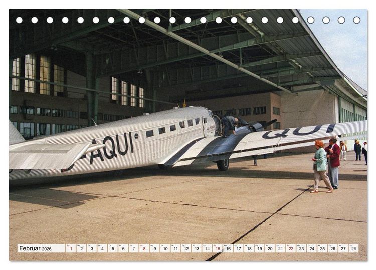 Produktbild: Junkers Ju-52 Rundflug &uuml;ber Berlin (Tischkalender 2026 DIN A5 quer), CALVENDO Monatskalender