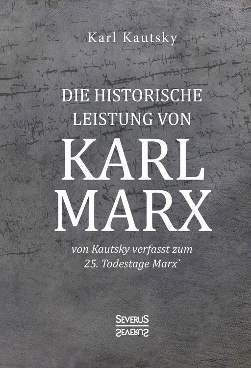 Produktbild: Die historische Leistung von Karl Marx